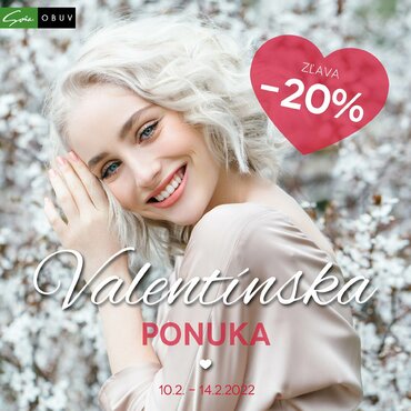 Valentínska ponuka: Zľavy až -20%