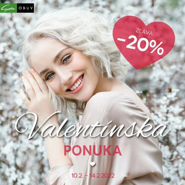 Valentínska ponuka: Zľavy až -20%