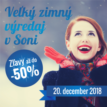 Veľký zimný výpredaj v Soni - zľavy až do -50%