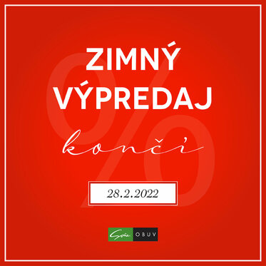 Zimný výpredaj obuvi: Len do konca Februára